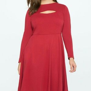 NWT Eloquii Fit & Flare w/Slit Detail Size 18